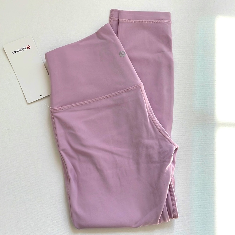 NWT Lululemon Align High-Rise Pant 25" Pink Peony Size 8